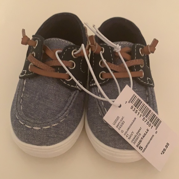 The Children's Place Shoes Nwt Chambray Boat Shoes Baby Boy Poshmark